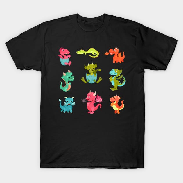 baby dragons collection T-Shirt by Mako Design 